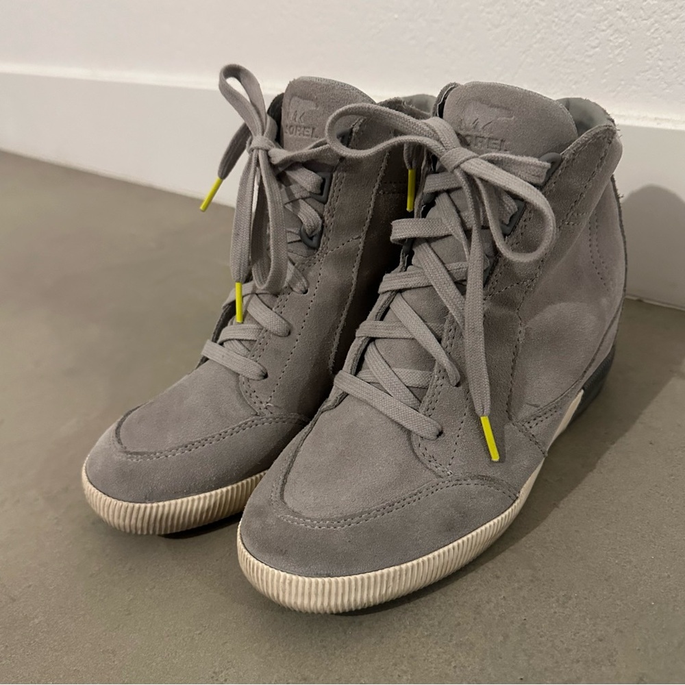 Sorel High-Top Wedge Sneakers - Picture 3 of 9